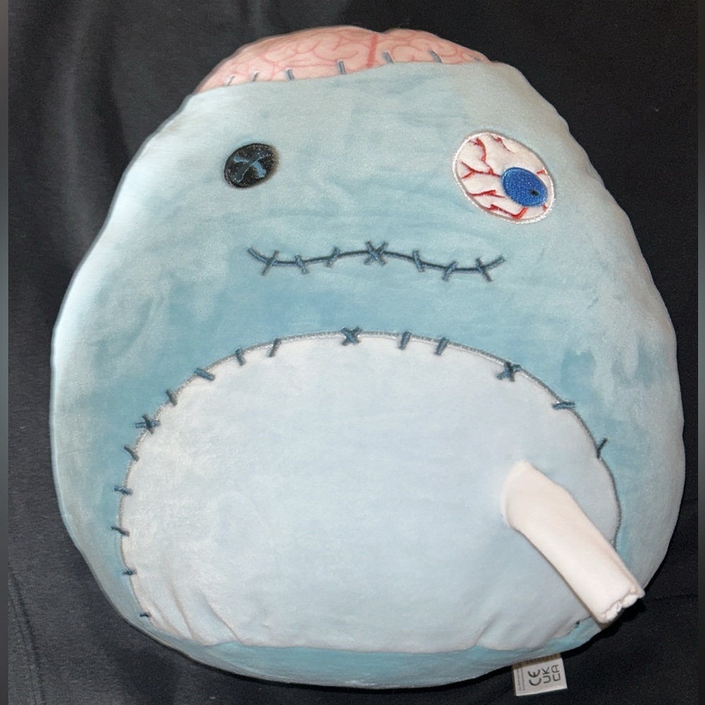 Easfan 12 Inch Blue Zombie Halloween Monster Plush Pillow Stuffed Toy